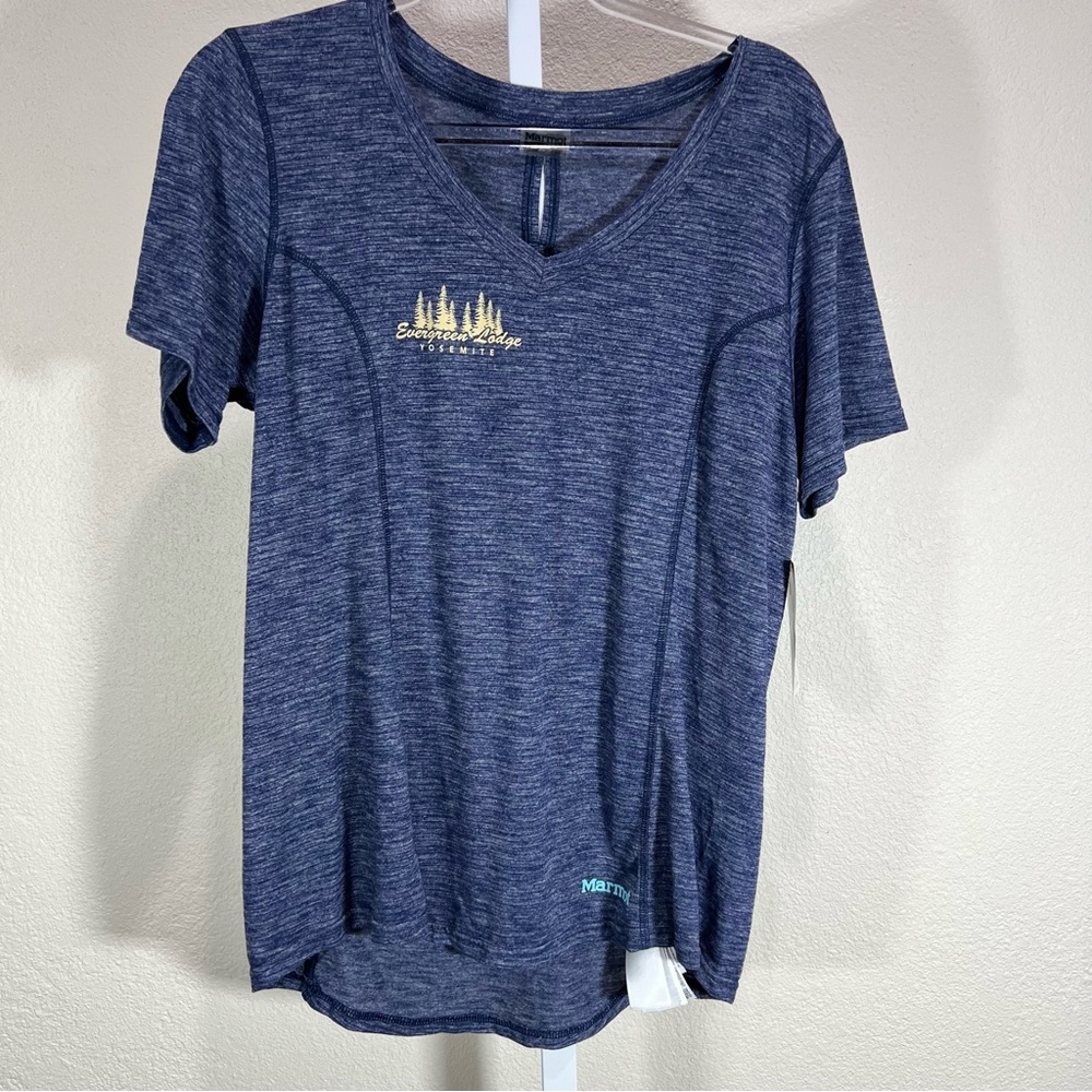 Marmot Womens Aster Short Sleeve Sz Large Short Sleeve Athletic Yosemite Hiking